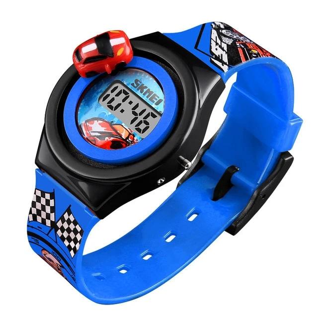 New Cartoon Car Children's Watch Fashion Digital Electronic