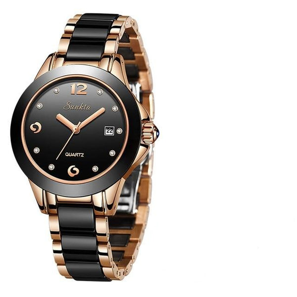 Women Rose Gold Bracelet Watches