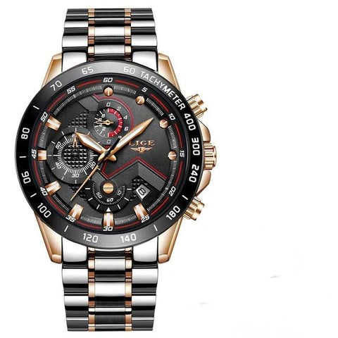 New Mens Watches with Stainless Steel Top Brand Luxury Sports