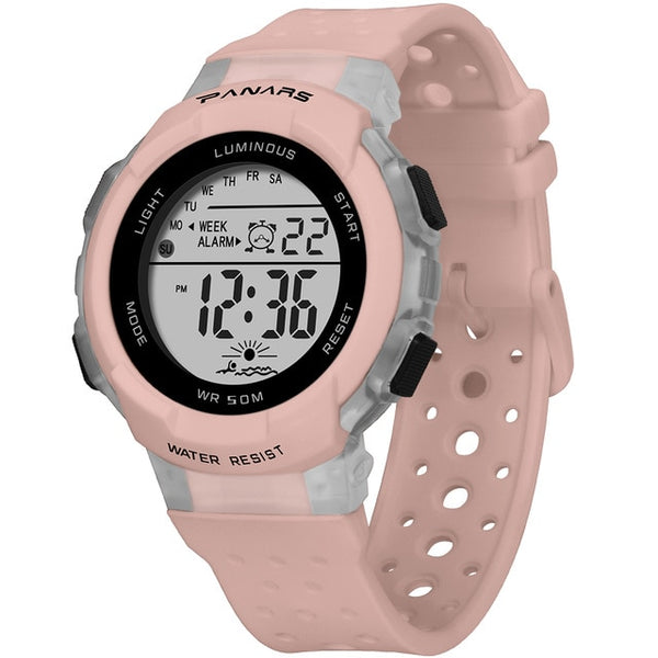 Band Watches For Kids Girls 50M Waterproof Digital Electronic Watch