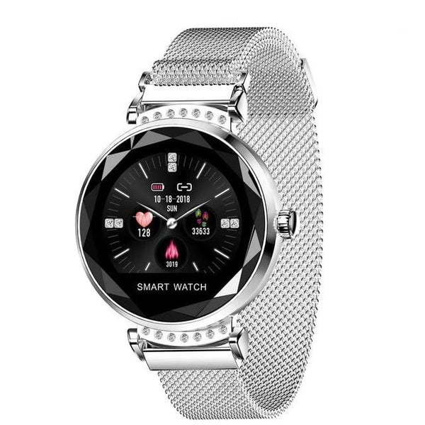 Women Smart Watch 3D Diamond Glass Heart Rate Blood Pressure Sleep Monitor