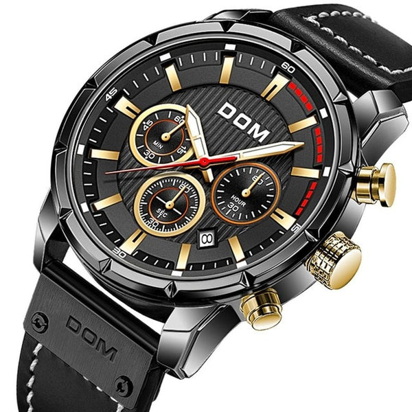 Sport Watches for Men Top Brand Luxury Military Leather Wrist Watch